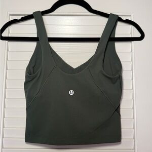 Lululemon X Peleton Olive Green Align tank